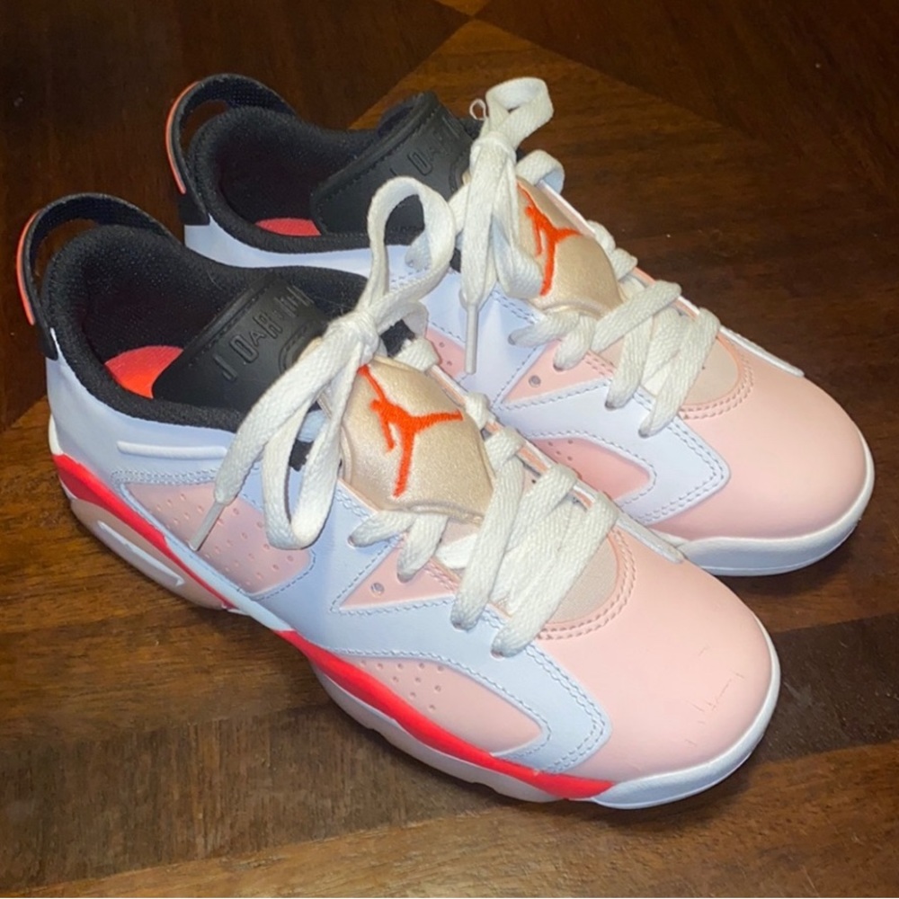 Pink Jordan sneakers size 3.5